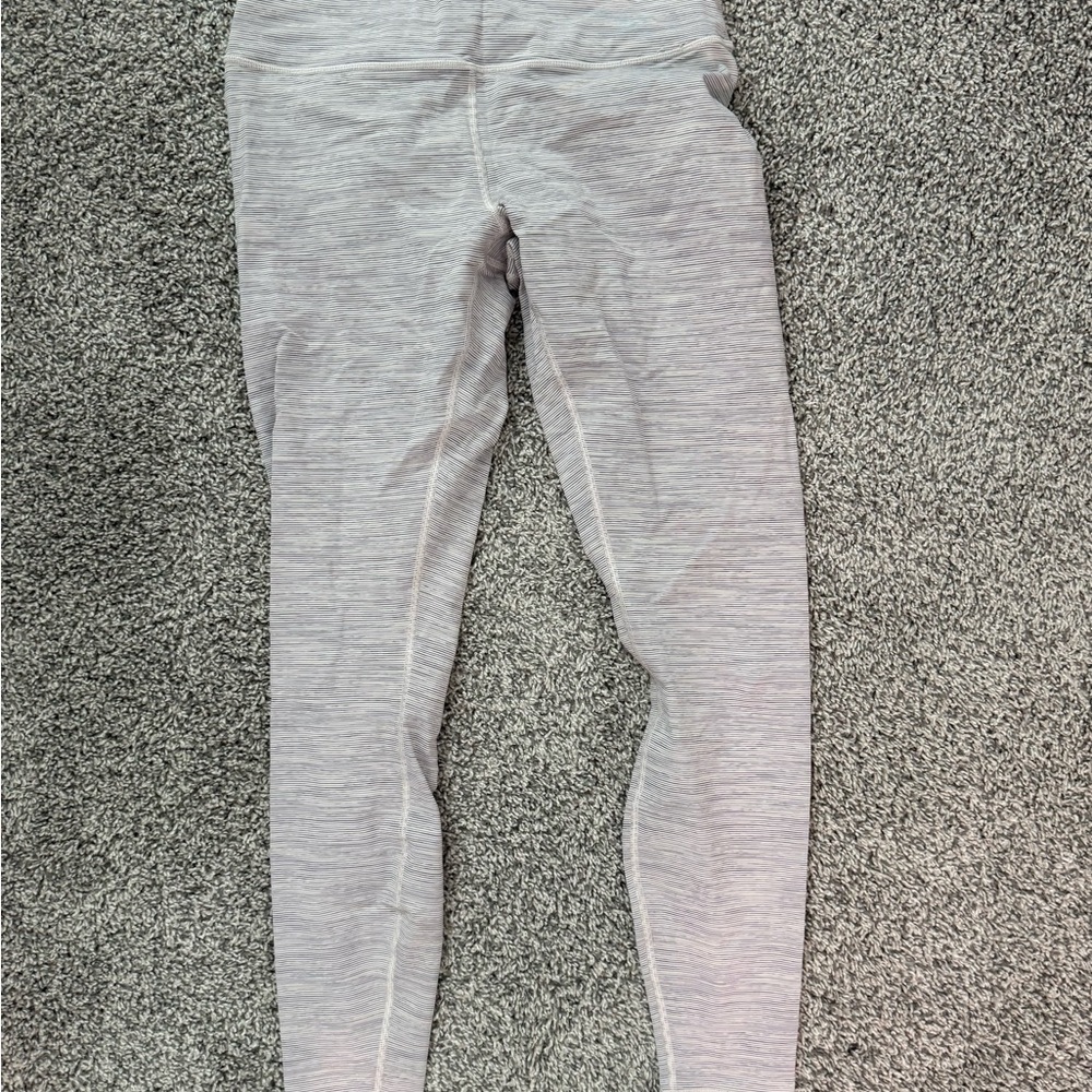 Lululemon Athletica Gray Space Dye Align Leggings